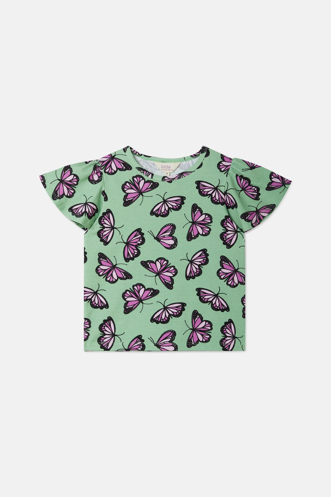 Flutter Kids Frill Tee Vibrant Colors Effortless Fashion
