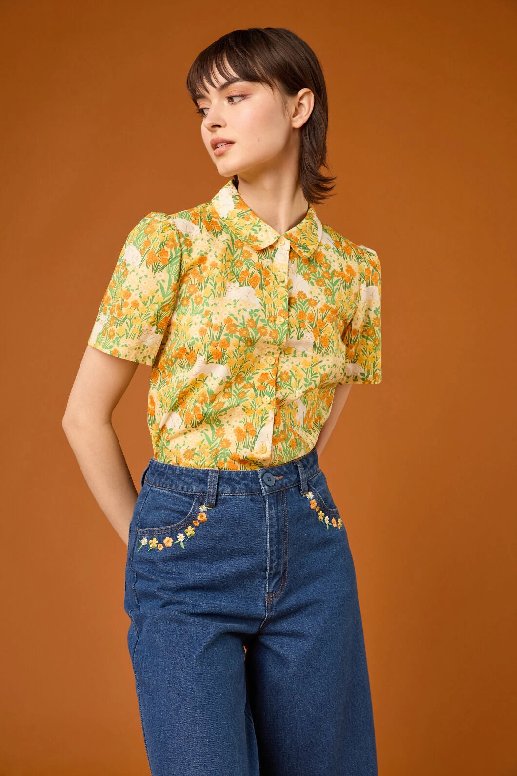 Ventilated Panels Cat & Flora Blouse