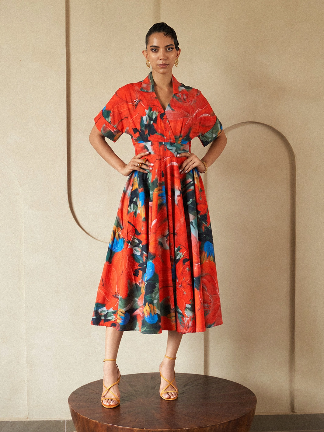 Relaxed work dress Effortless Piece Cherry Collins Dress