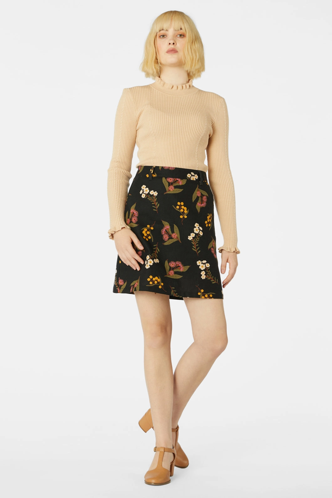 Breathable Material Cashmere Touch Nelly Native Skirt