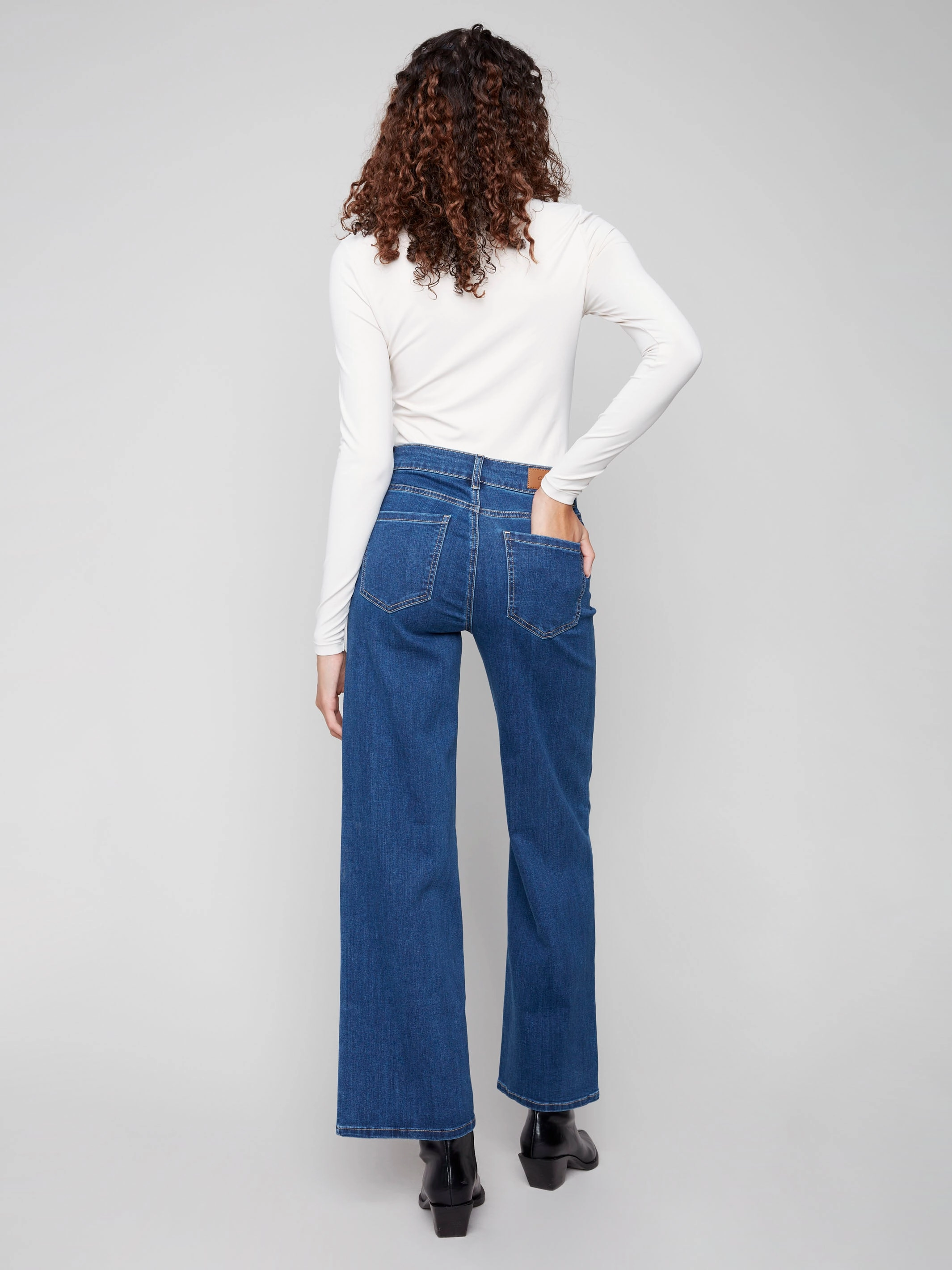 Chloe Wide Leg Jeans - Indigo Everyday Basic