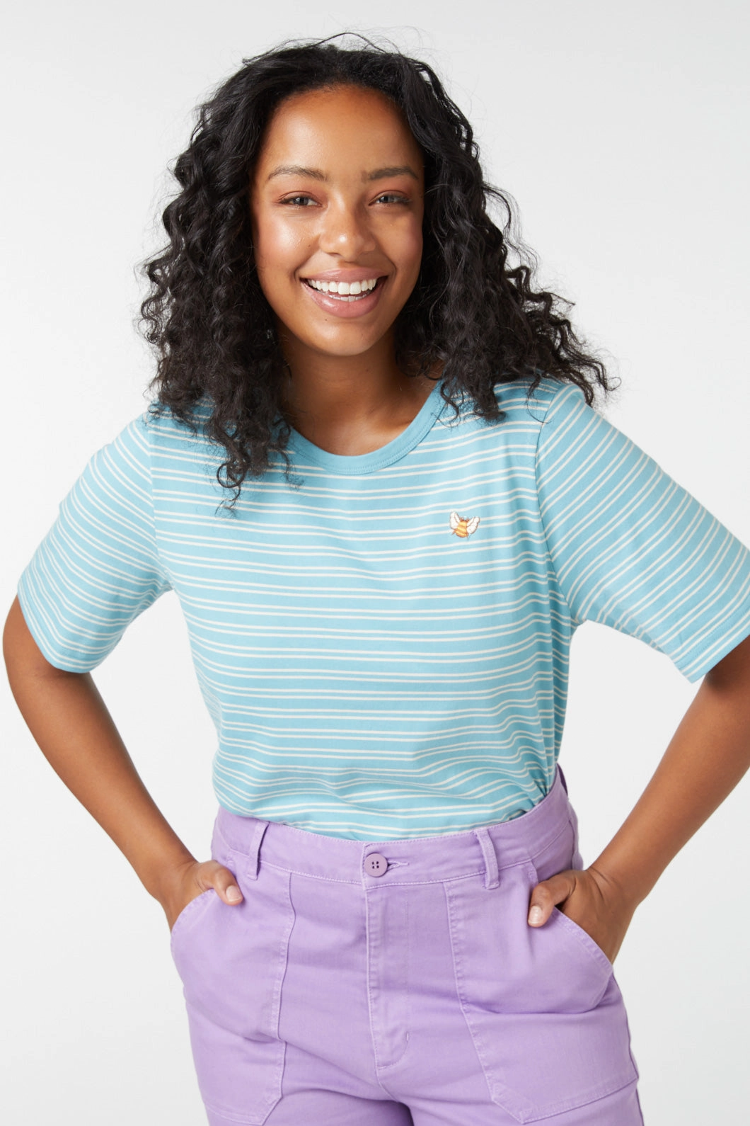 Friction Reducing Finish Tailored Placket Aspen Tee