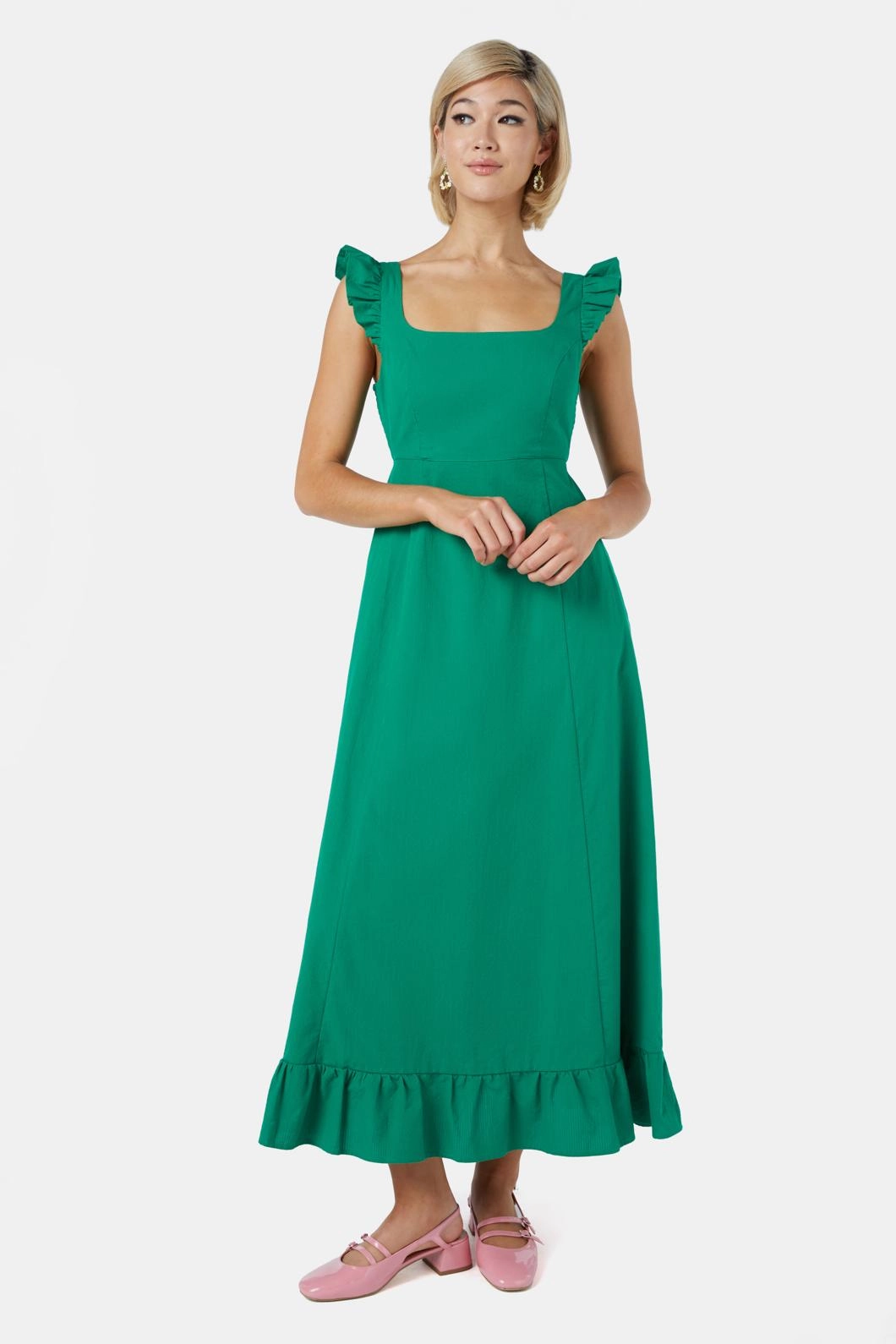 Flowy Cut Kiera Midi Dress