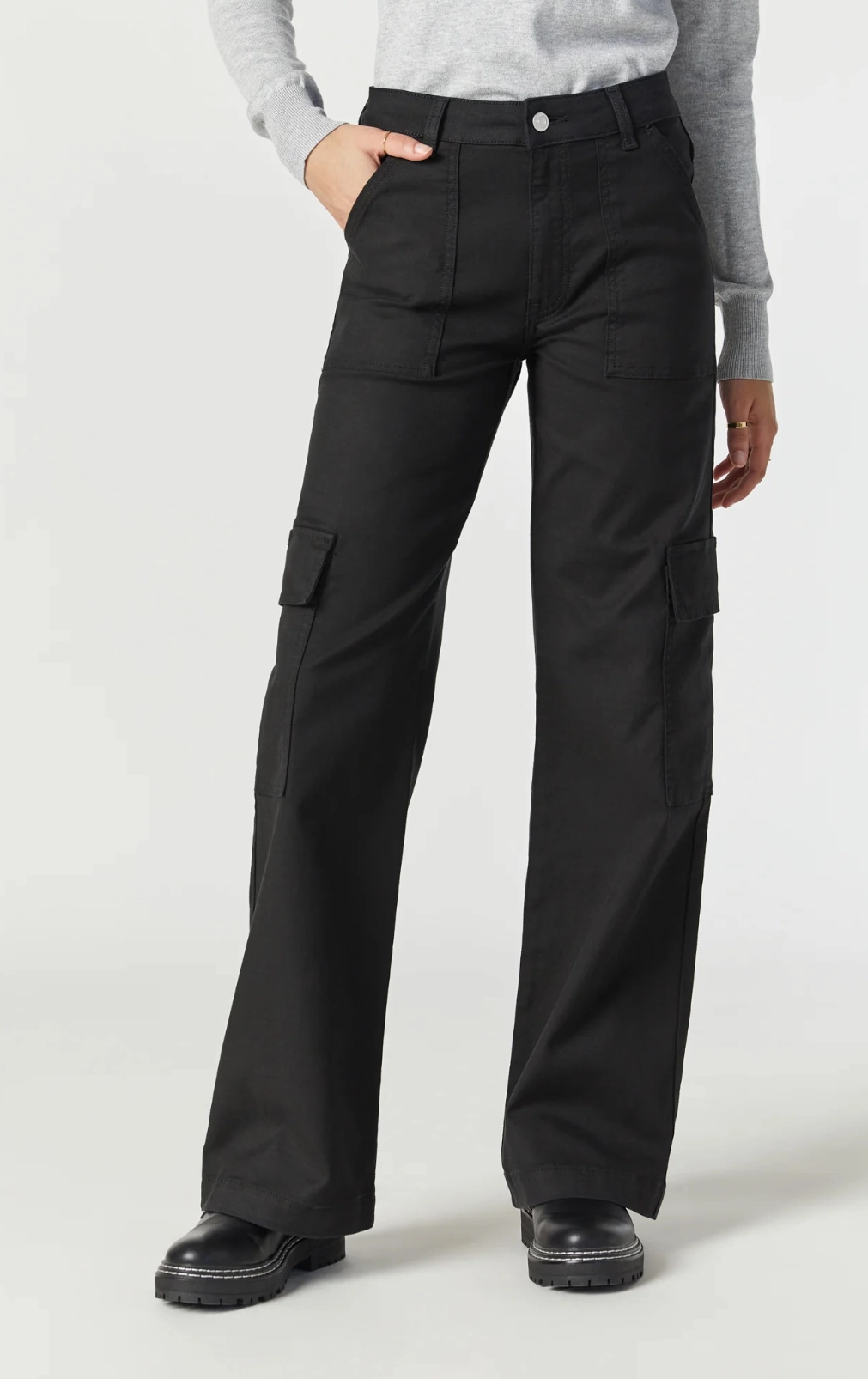 Elegant Tunic FlexibleCollar ALVA BLACK LUXE TWILL PANT