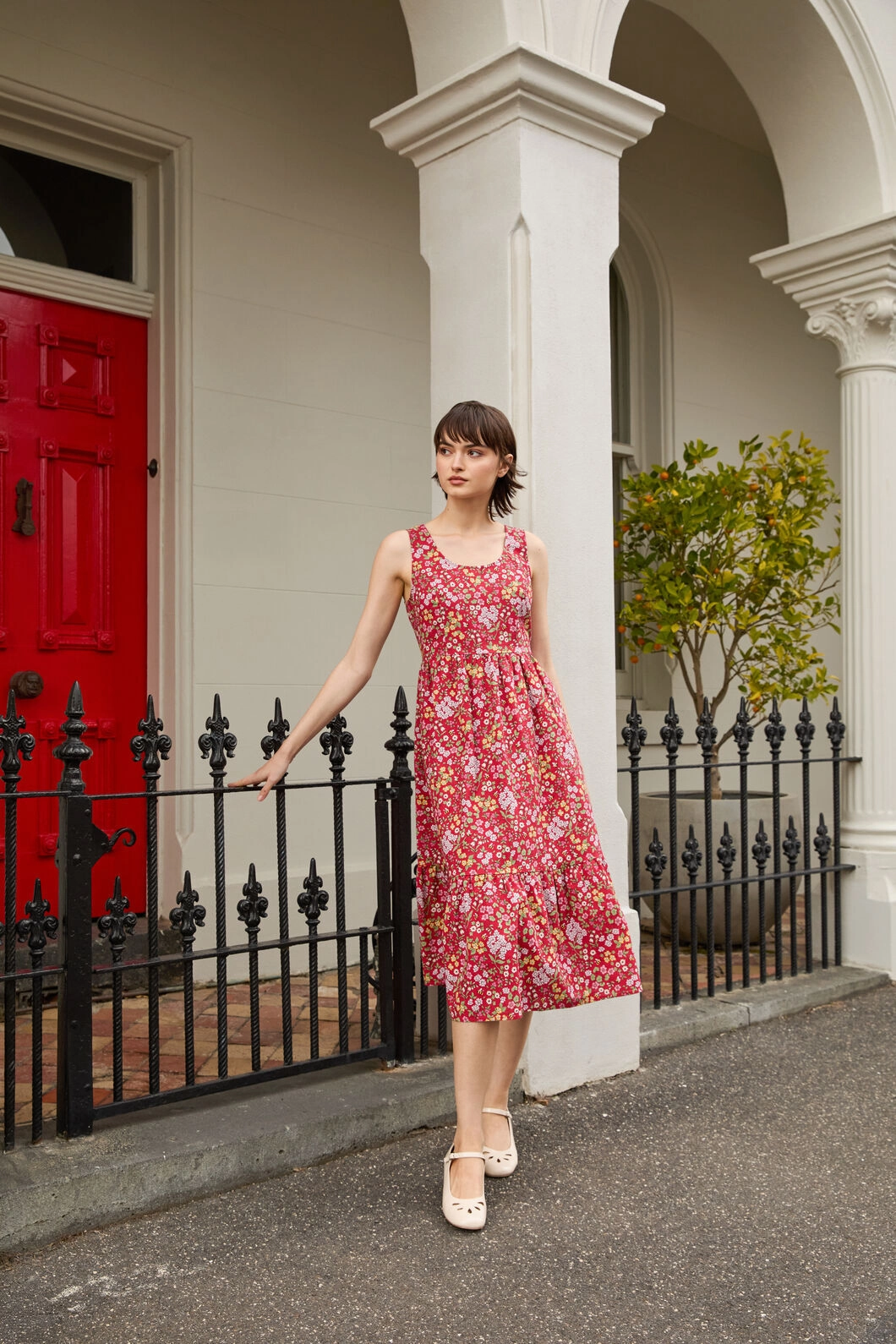 Libby Bee Ditsy Midi Dress Daily Style