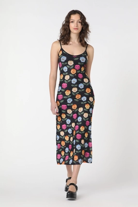 Versatile Wear Sleek Tone Pansy Mesh Dress