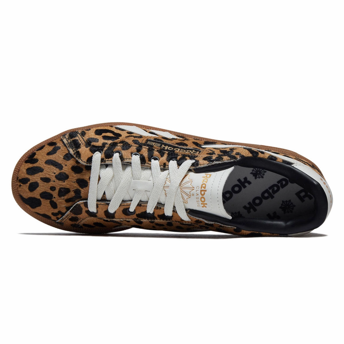 Neutral Support Frame ClassicDesign Reebok Womens Club C Grounds UK Shoes - Cheetah/Cheetah/Chalk