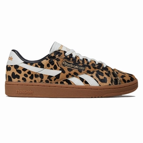 Foot Shape Reebok Womens Club C Grounds UK Shoes - Cheetah/Cheetah/Chalk