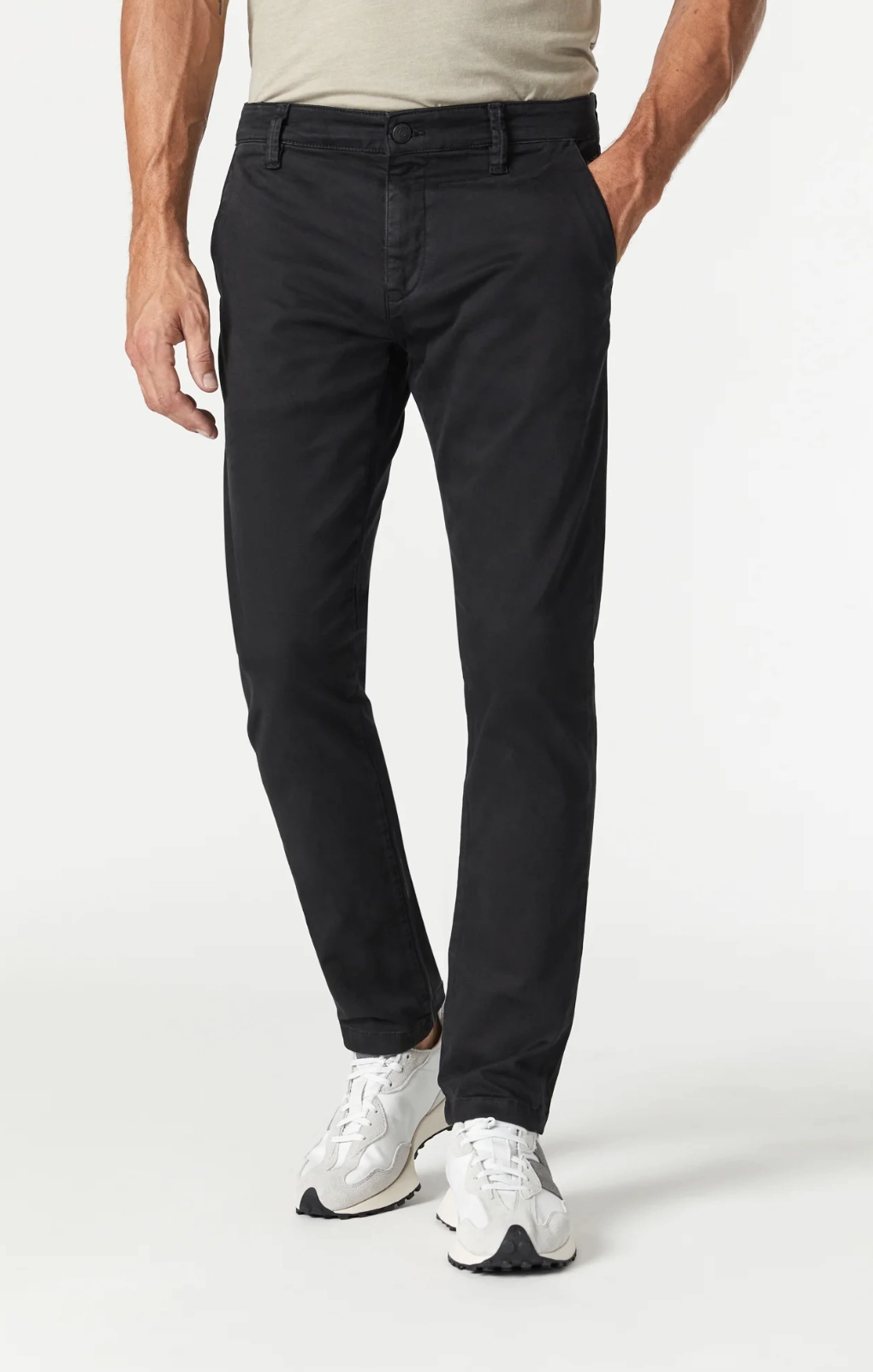 Reflective accents JOHNNY BLACK SATEEN TWILL