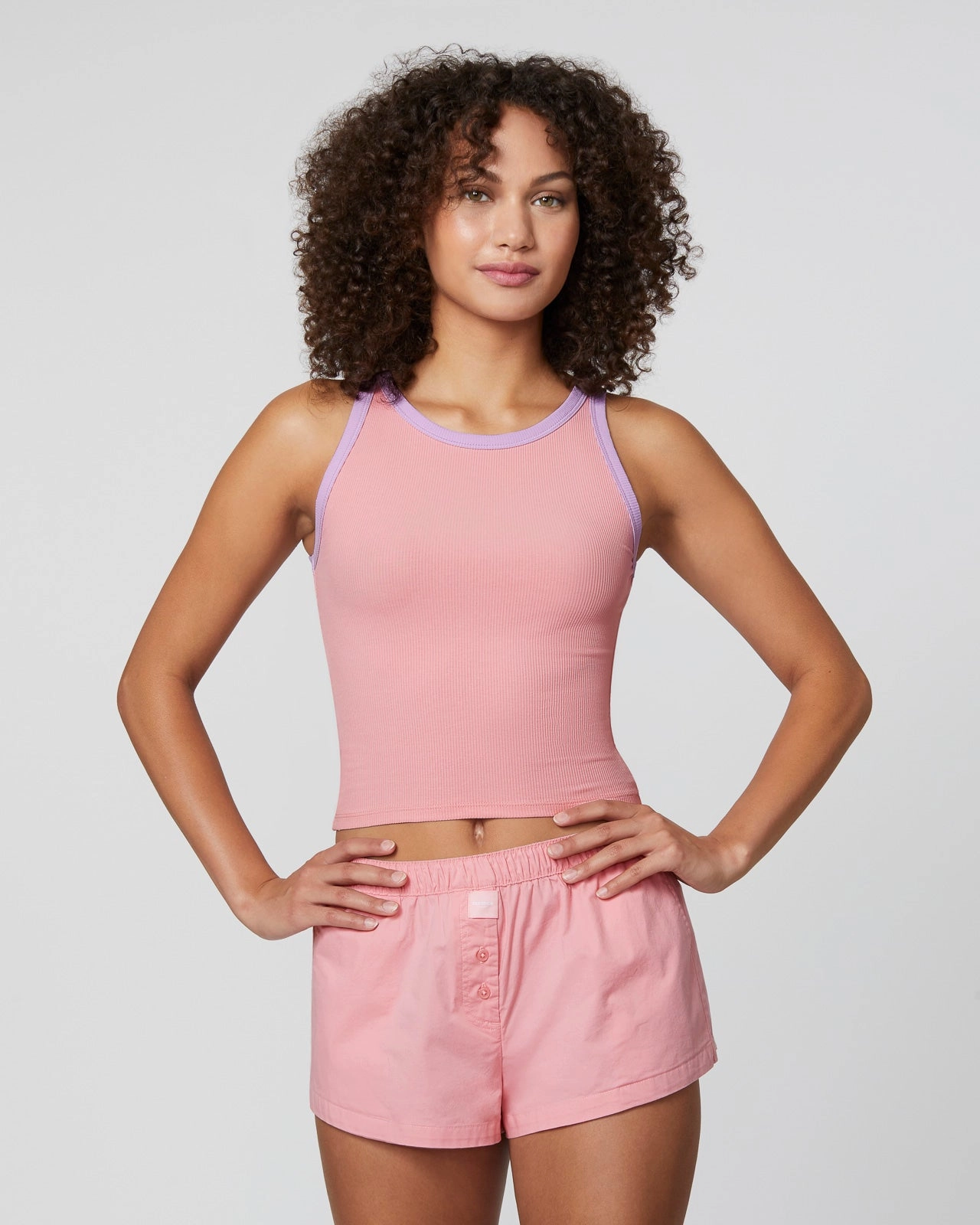 Sunburst Contrast Tank Top Cool Glow Wave Core