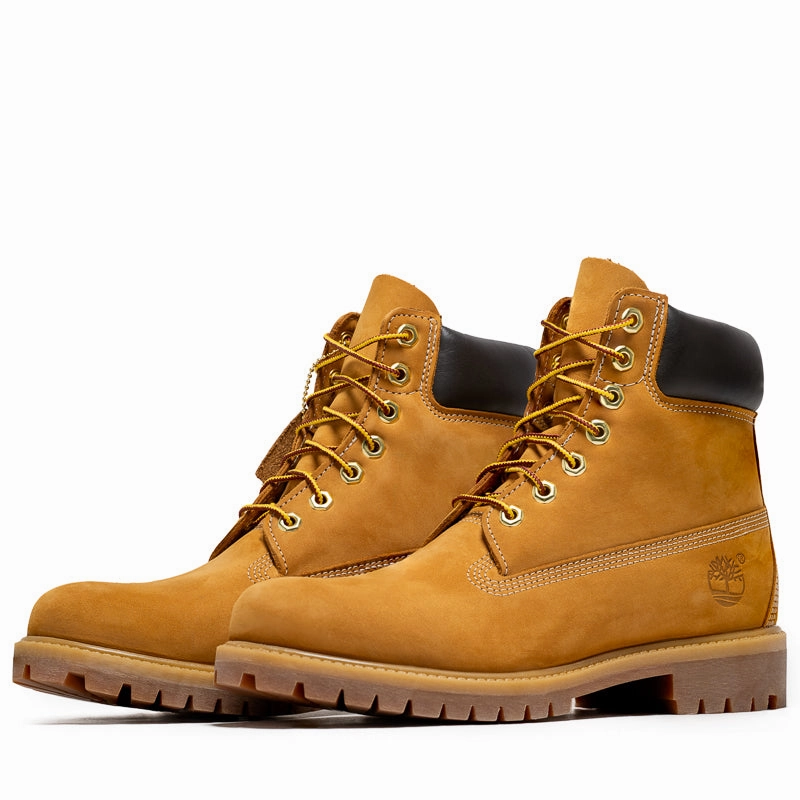 Timberland Premium 6" Lace Up Waterproof Boot - Wheat Breathable Rural Traveler