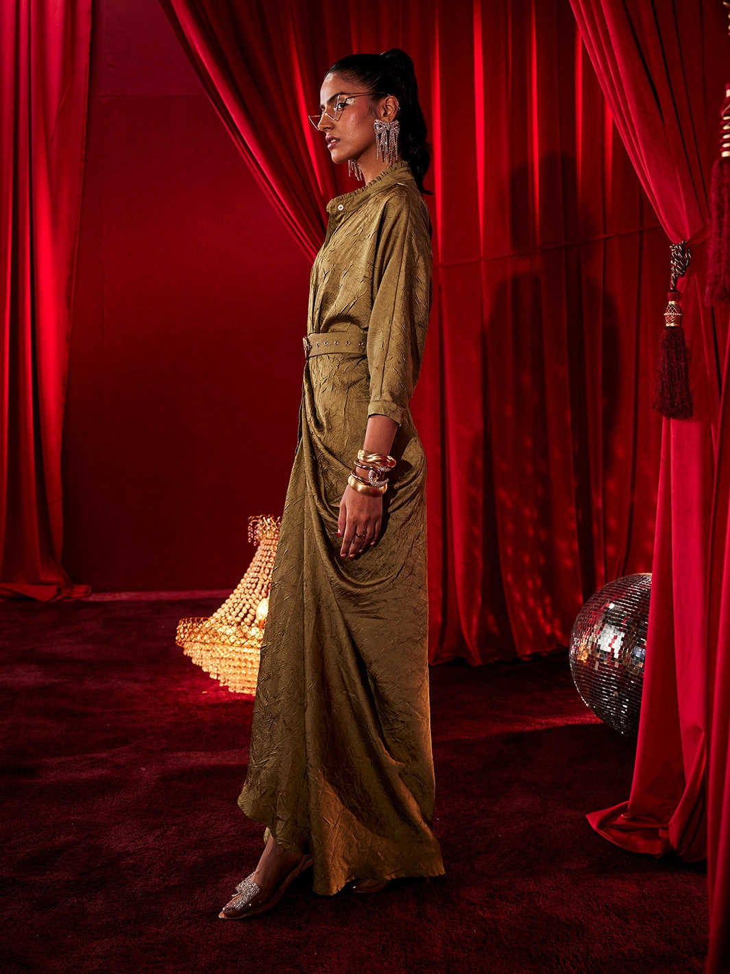 Crush Satin Waldorf Gown Event Safe