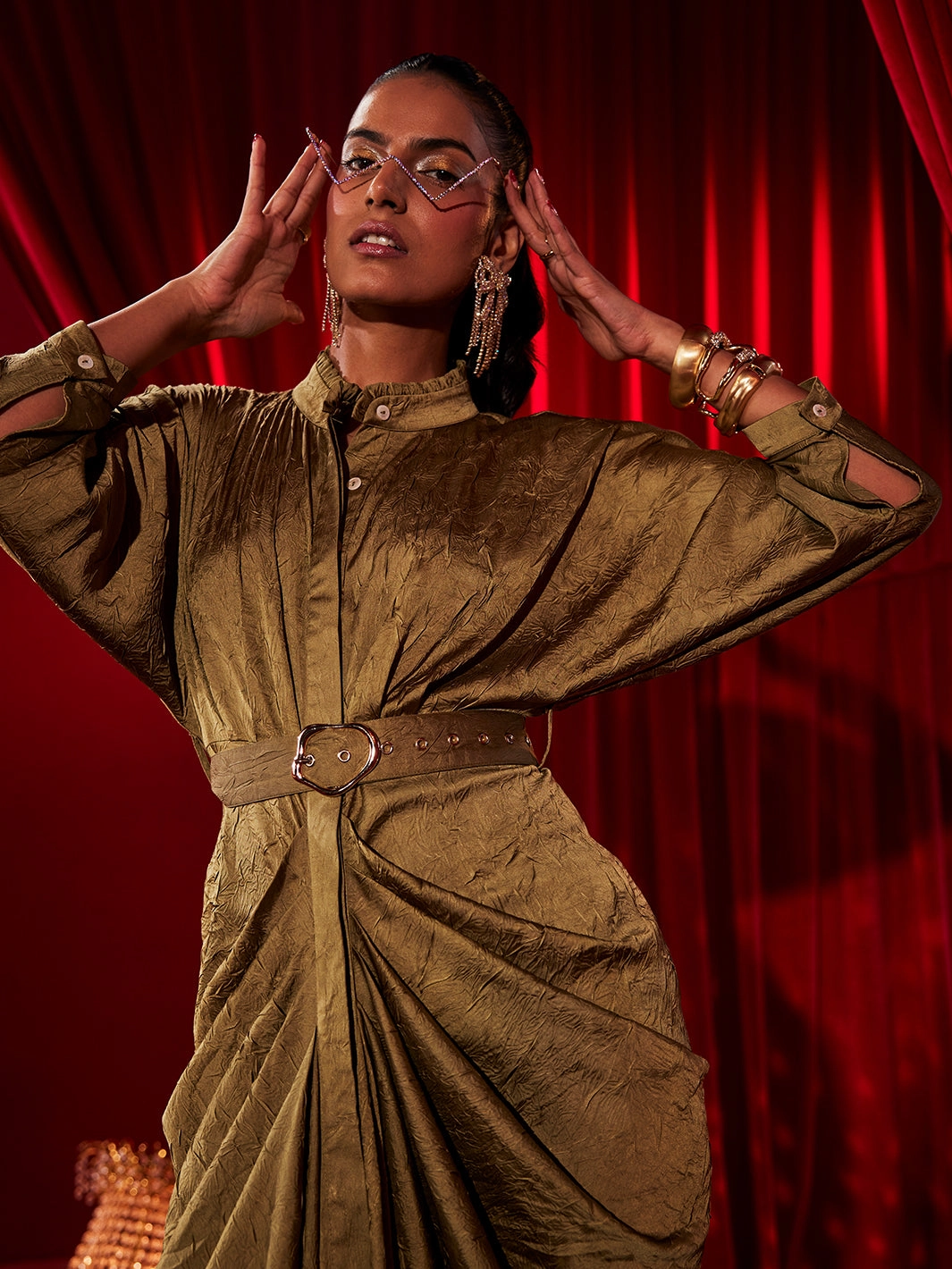 Crush Satin Waldorf Gown Pure Fit