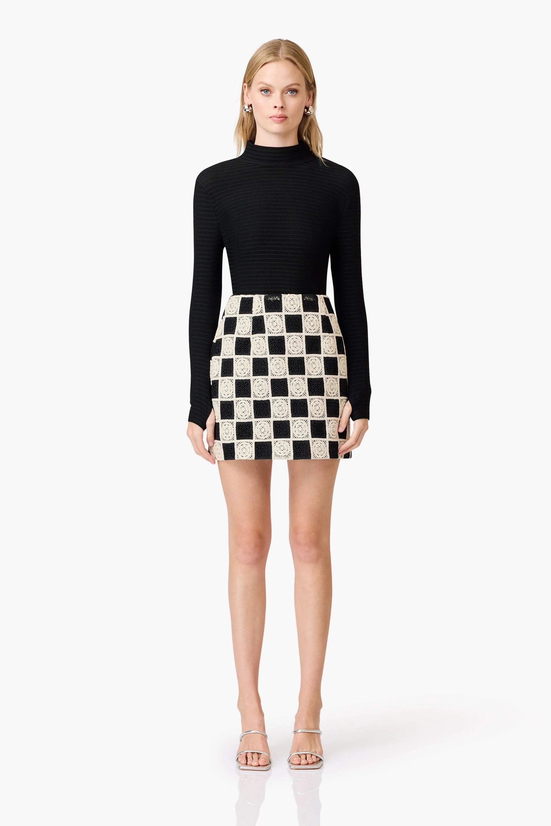 Birthday-Celebration Fresh Appeal CURAAE Amyra Textured Stretch Top In Black