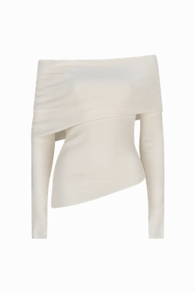 CURAAE Arlet Long Sleeve in White Fashion Look
