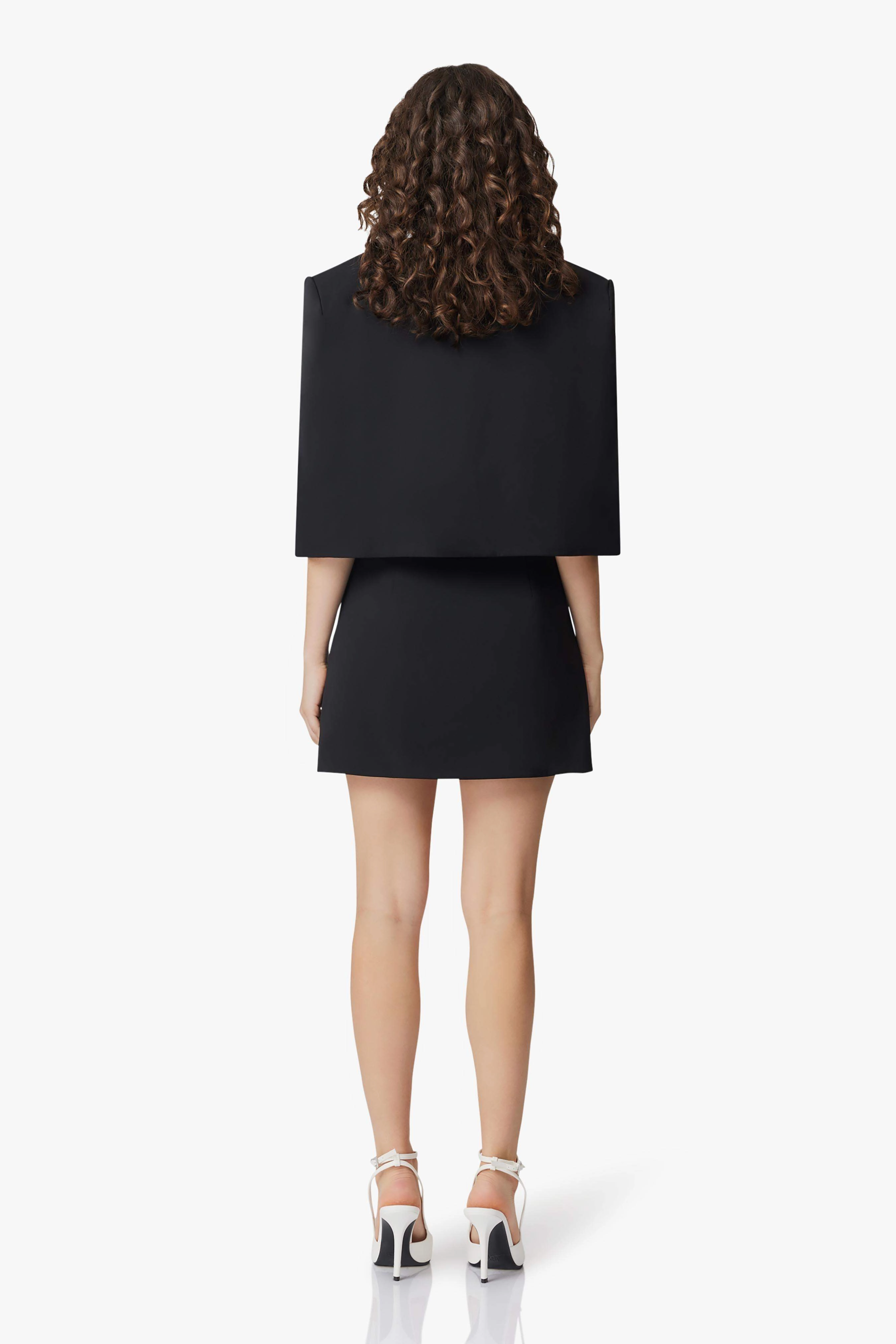 CURAAE Blair Mini Skirt in Black AntiPillTreatment