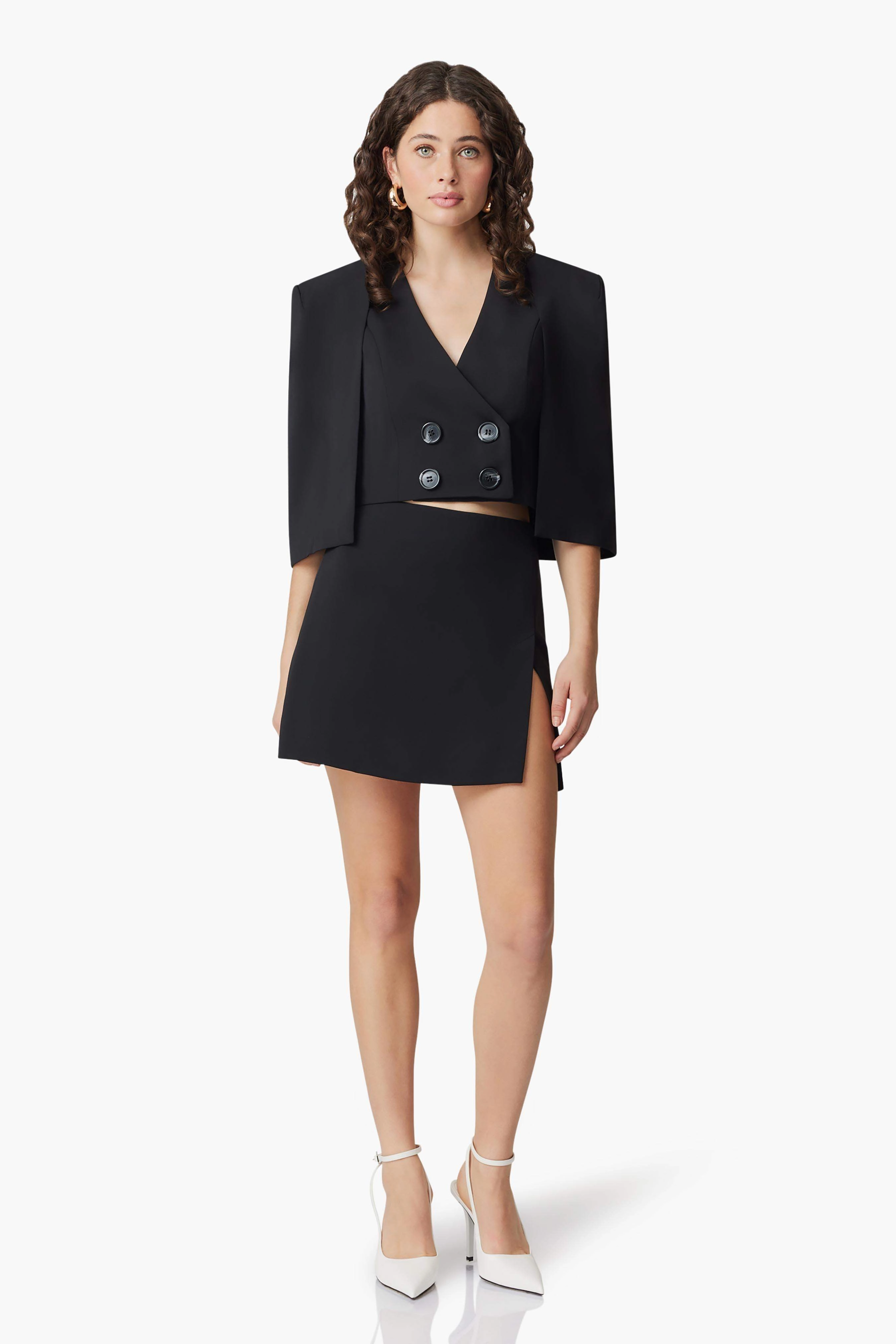 Pure Motion CURAAE Blair Mini Skirt in Black