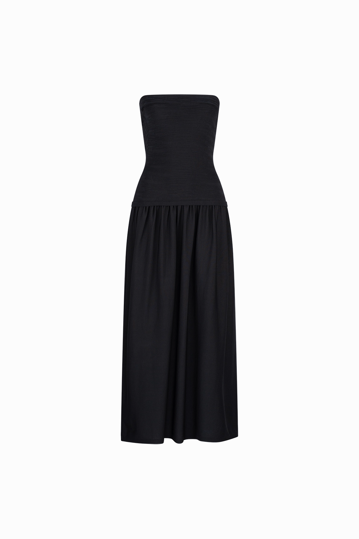 CURAAE Lex Strapless Maxi Dress in Black Reversible-Style