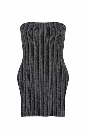 Formal Setting Soft Vibes CURAAE Liberty Strapless Top in Black