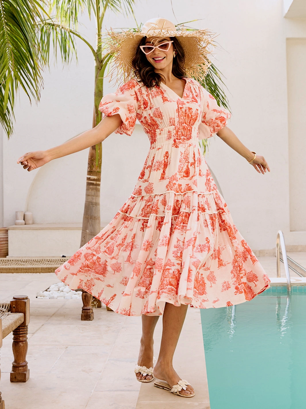 Beauty Feel Corsica Printed Maxi Dress