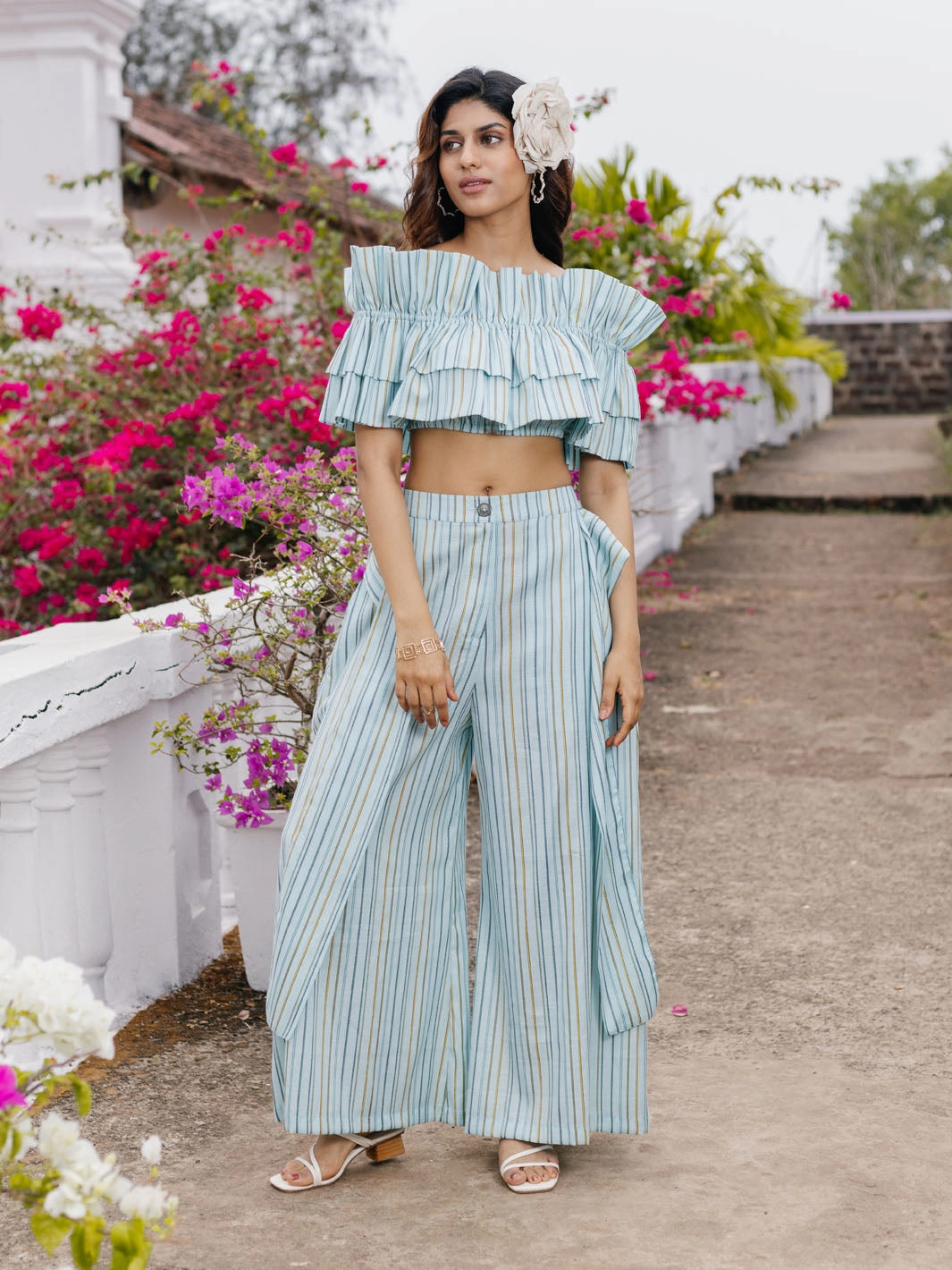 Cyprus Pants Floral Swing Drawstring-Closure