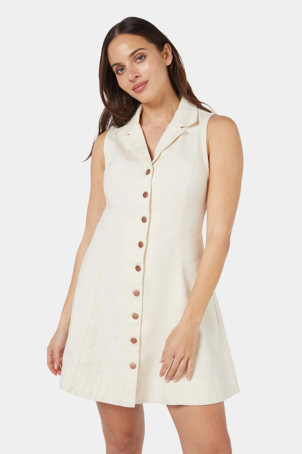 Dara Denim Dress Sophisticated Touch Relax Motion