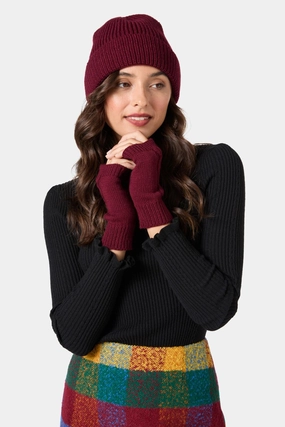 Knit Wear Soft Knit Wear Dark Red Rib Beanie