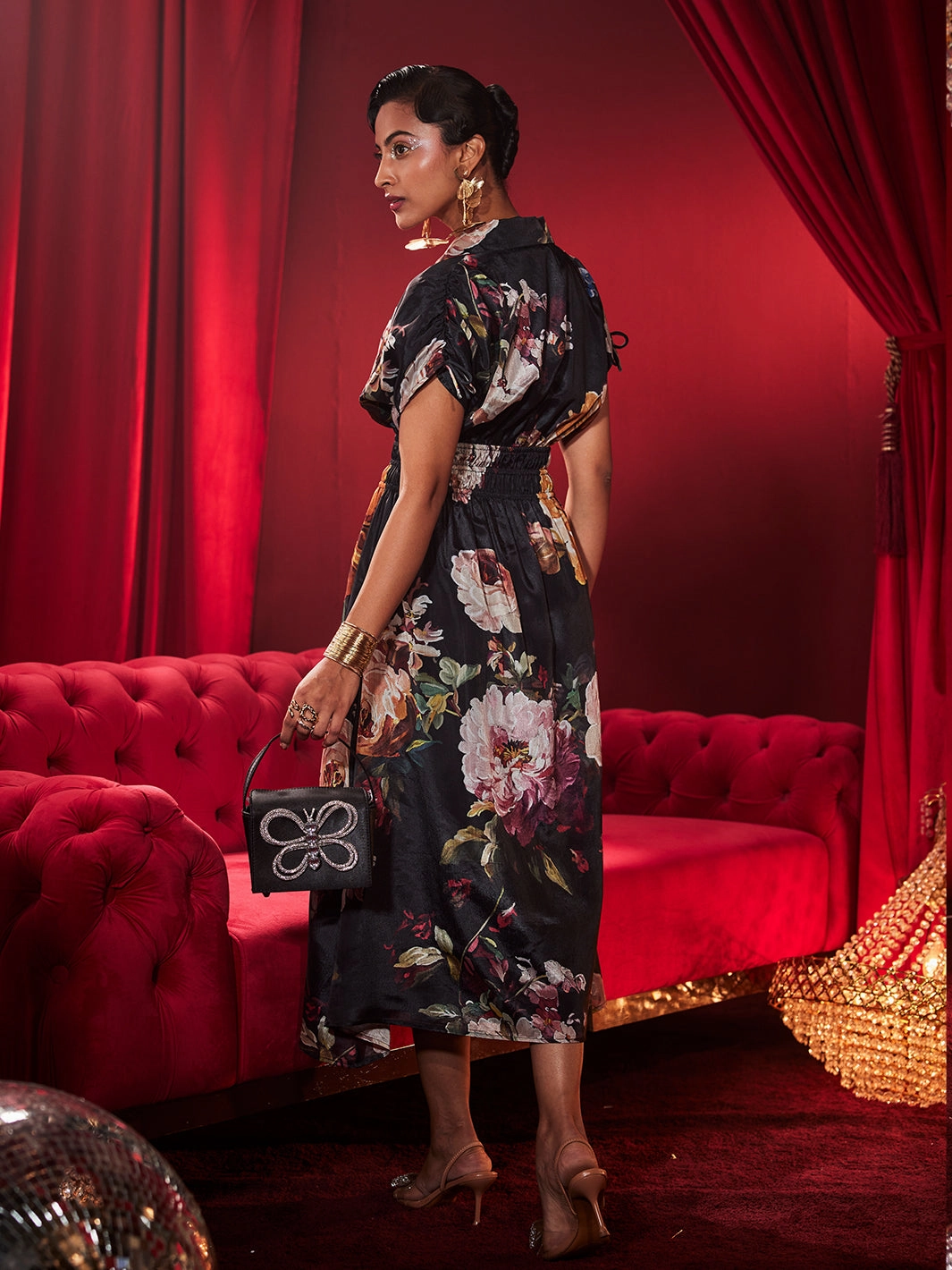 Painted Floral Dress Relax Mode