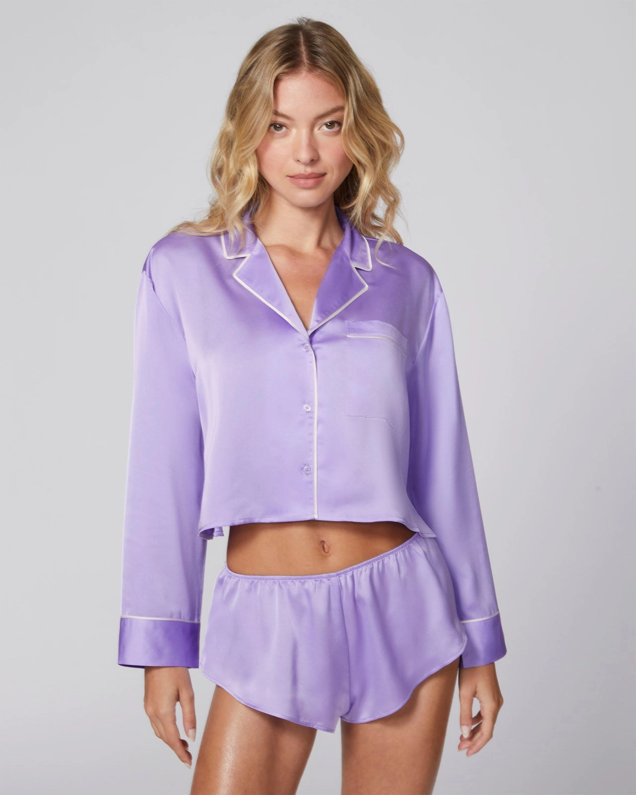 Dream Bow Crop Sleep Shirt ChafeResistant Seams