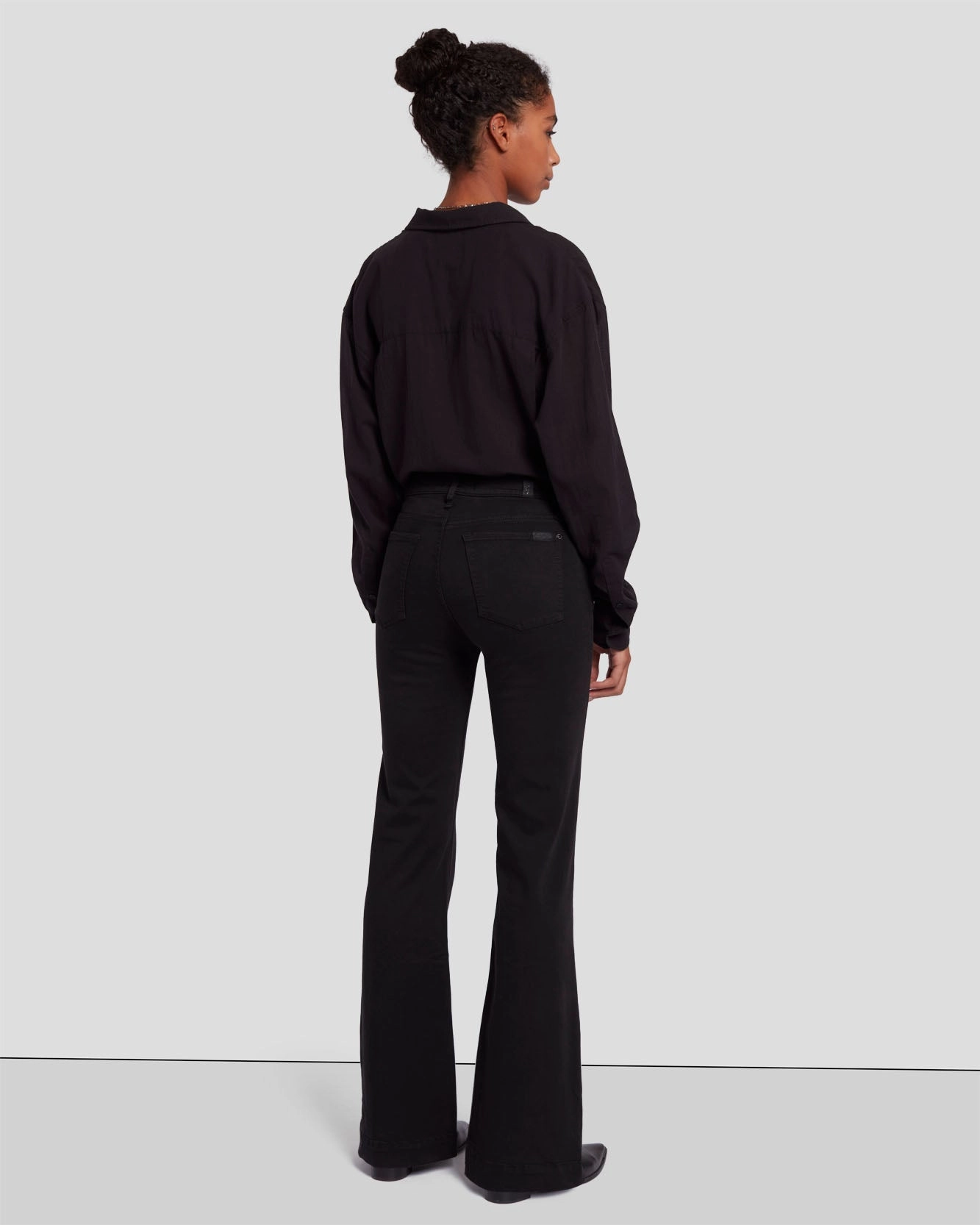 Simple Match DOJO TAILORLESS FLARE IN BLACK