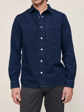 DOMINICK DENIM SHIRT JACKET BalancedDrape Heavy Outerwear