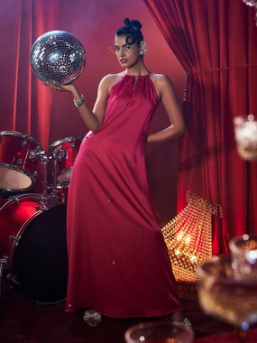 Duchess Halter Dress Work Favorite