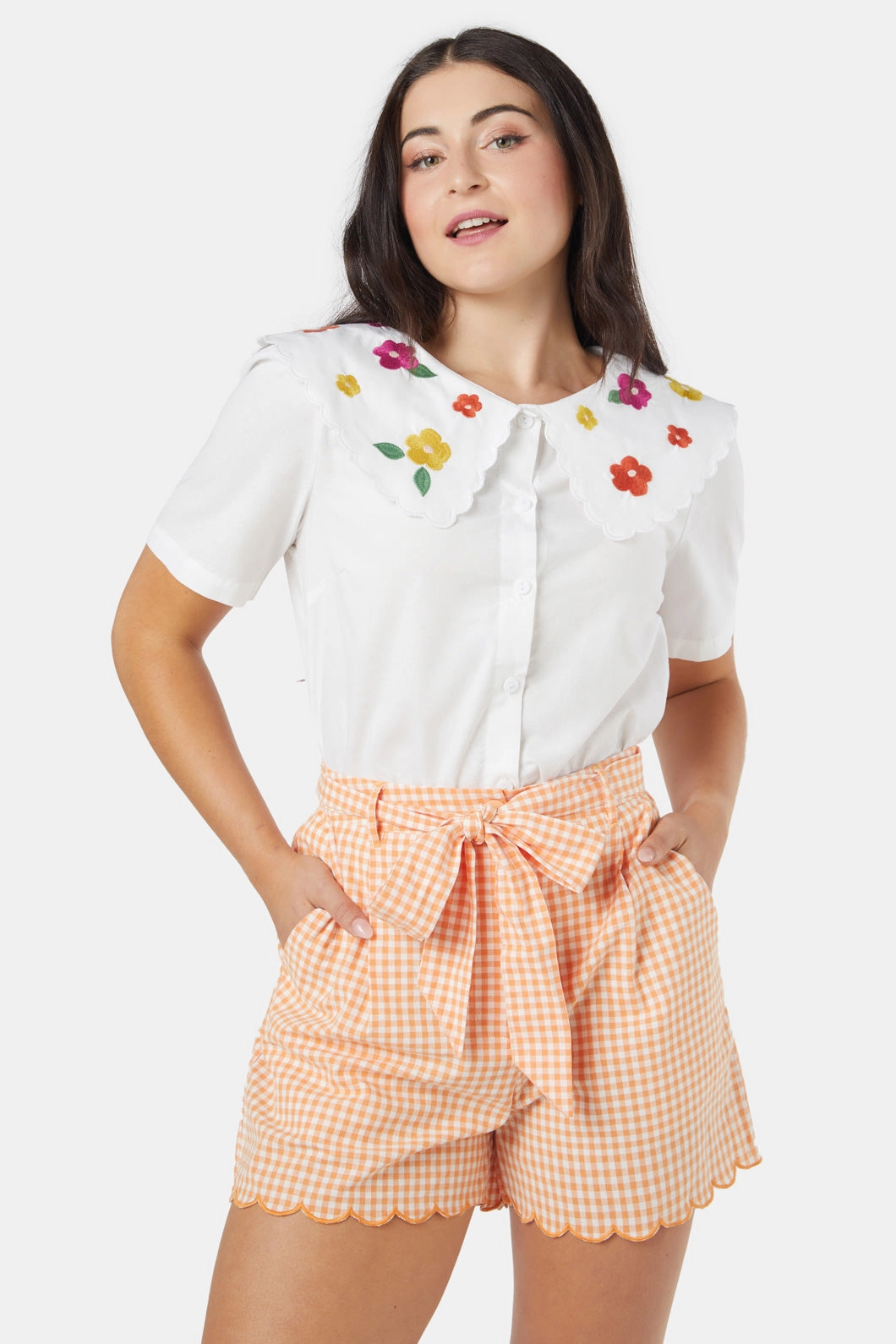 SecurePockets Hidden Zipper Closure Posey Blouse