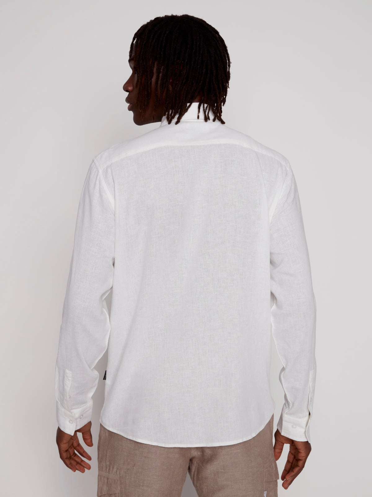 AntiPillingCloth LINEN BLEND LONG SLEEVE SHIRT