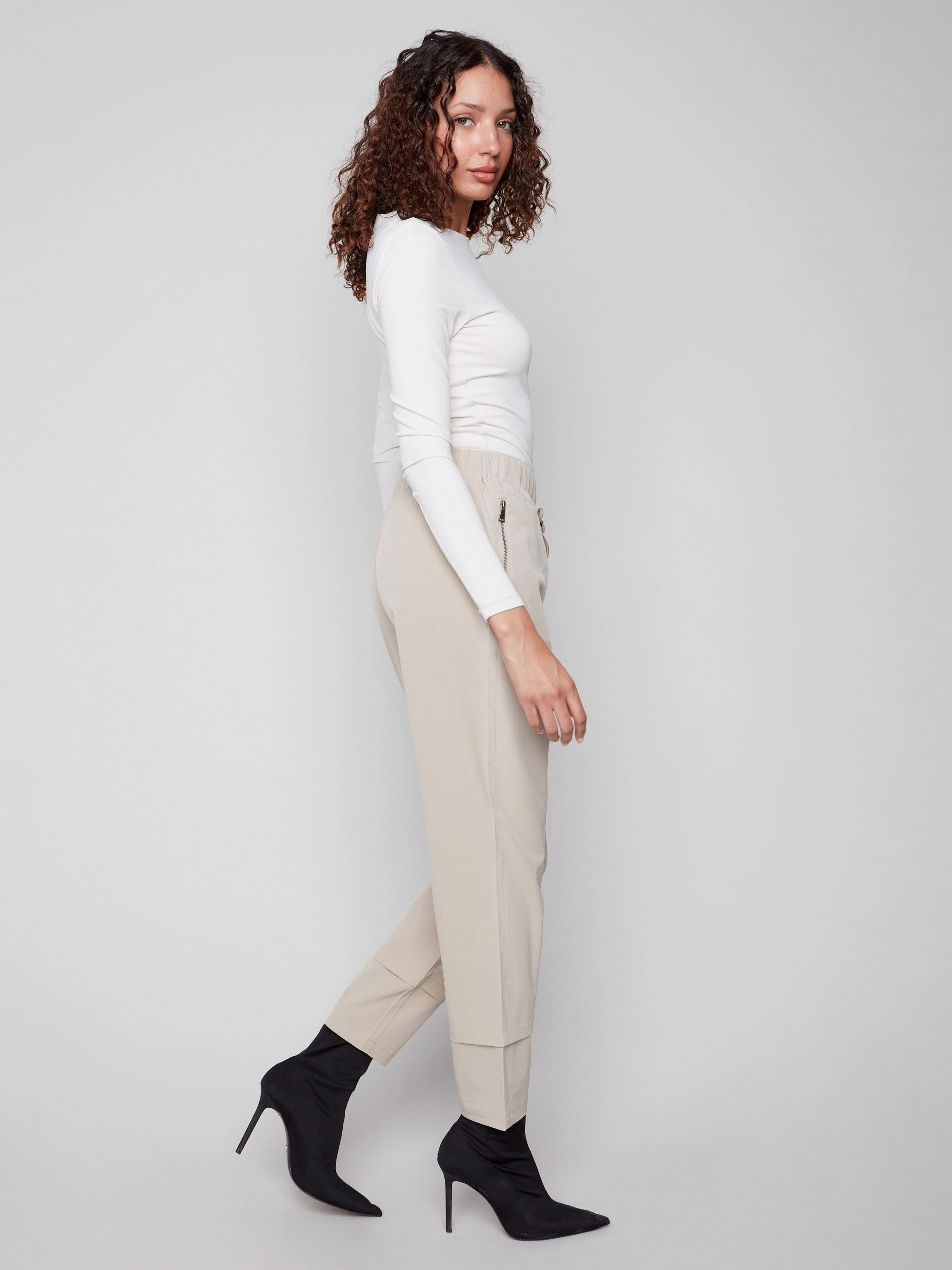 Techno Pants - Greige Organic Cotton Blend