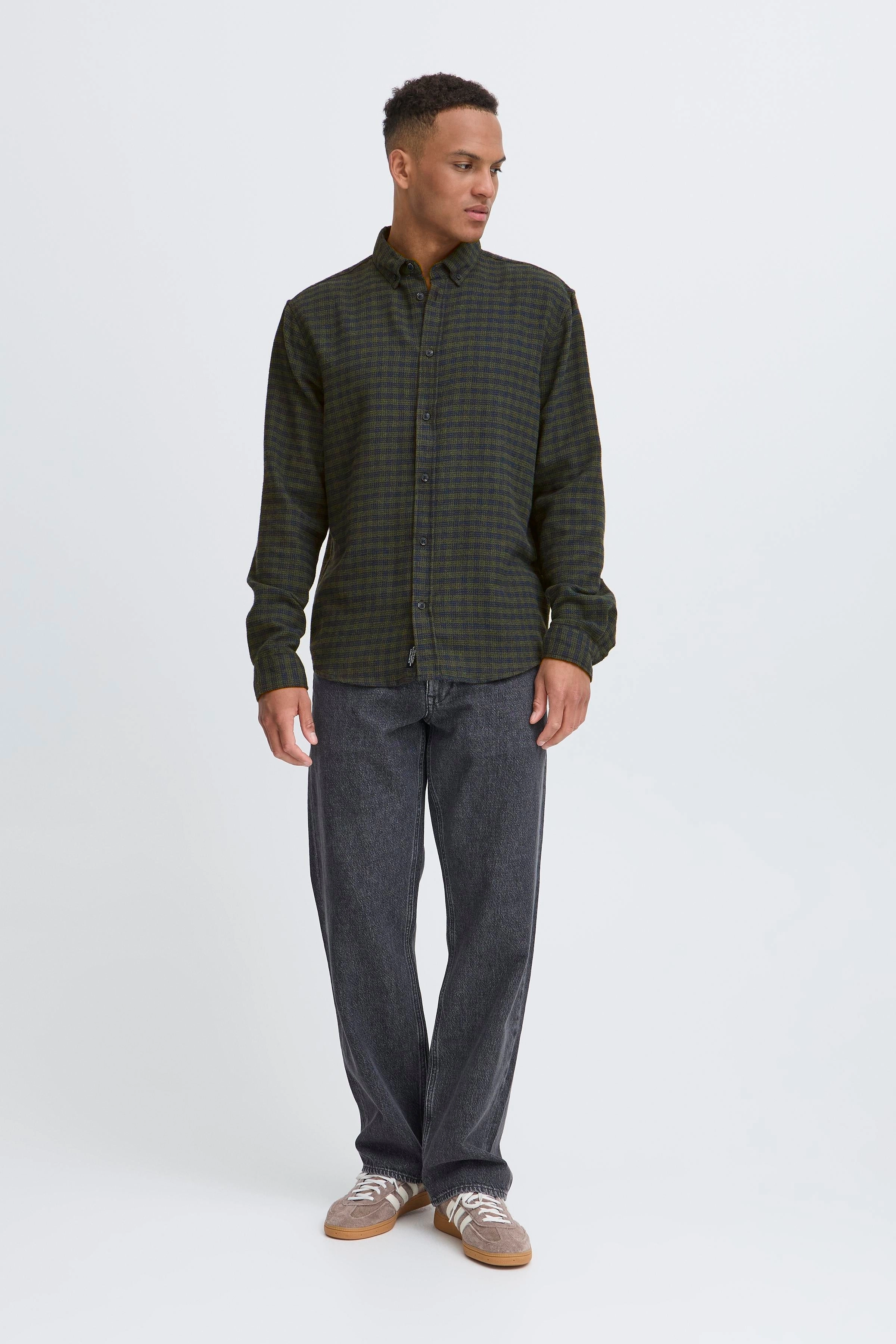 BHBARNEY CHECKED SHIRT Reinforced Stitching Fame Glow