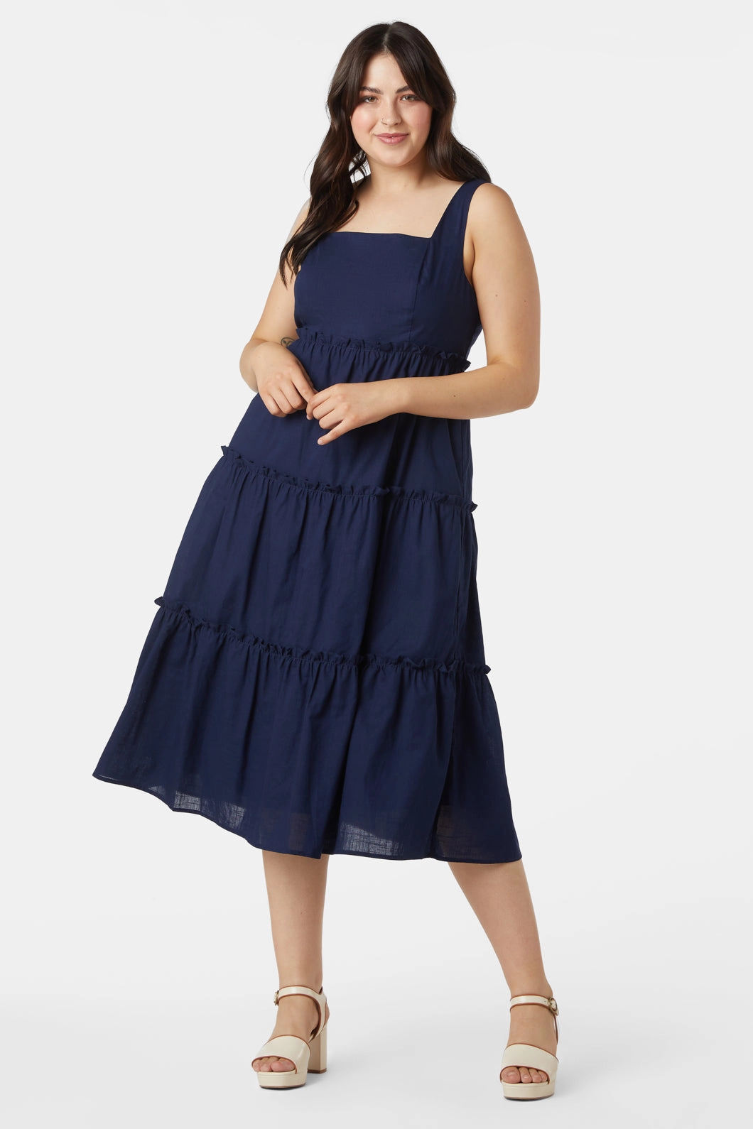 Lexi Midi Dress Shade Soft
