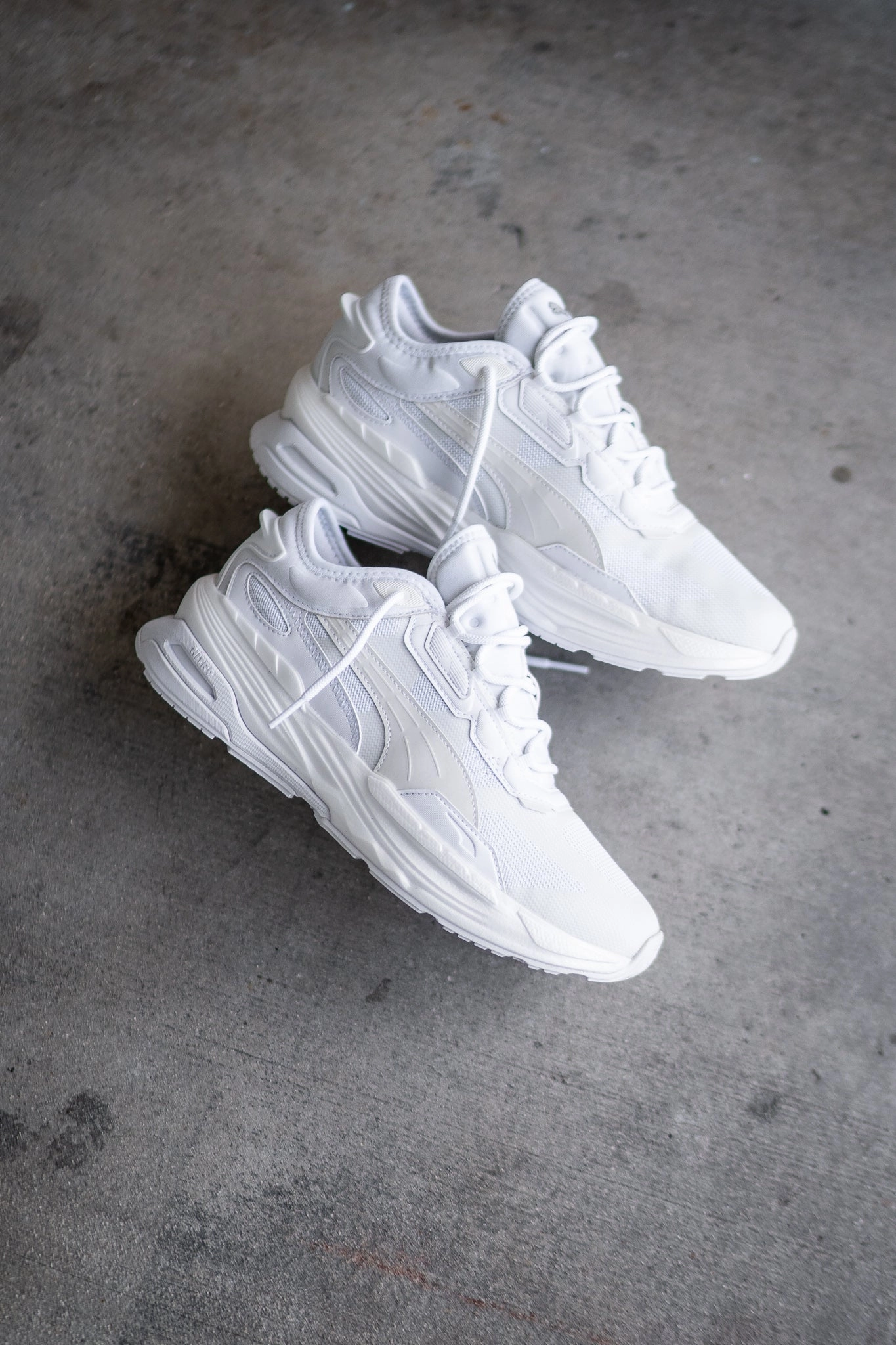 Men's Puma Extent Nitro Mono (Triple White) Odor Resistant Material