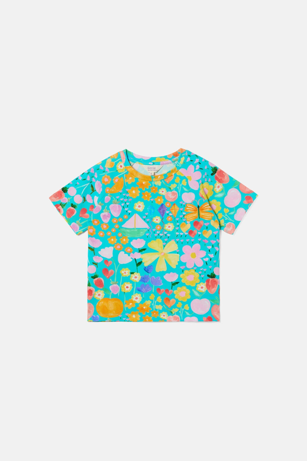 OdorResistantTreatment EcoCertified Material Pretty Things Kids Short Sleeve Tee
