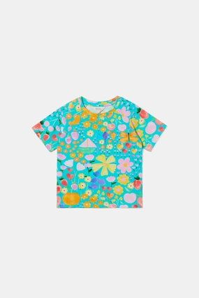 OdorResistantTreatment EcoCertified Material Pretty Things Kids Short Sleeve Tee