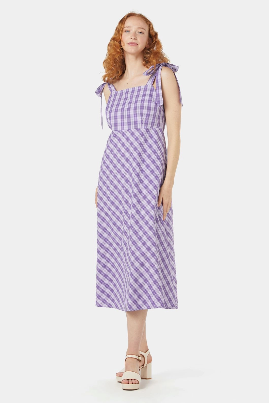 Juno Check Sundress Anti-bacterial Weekend Chic
