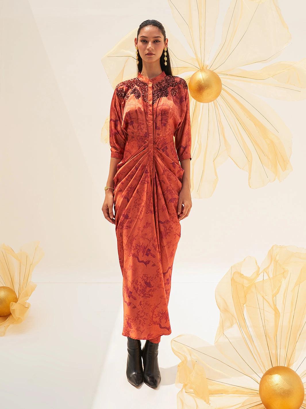 SoftTouchTexture Sage Detail Sakura Gown