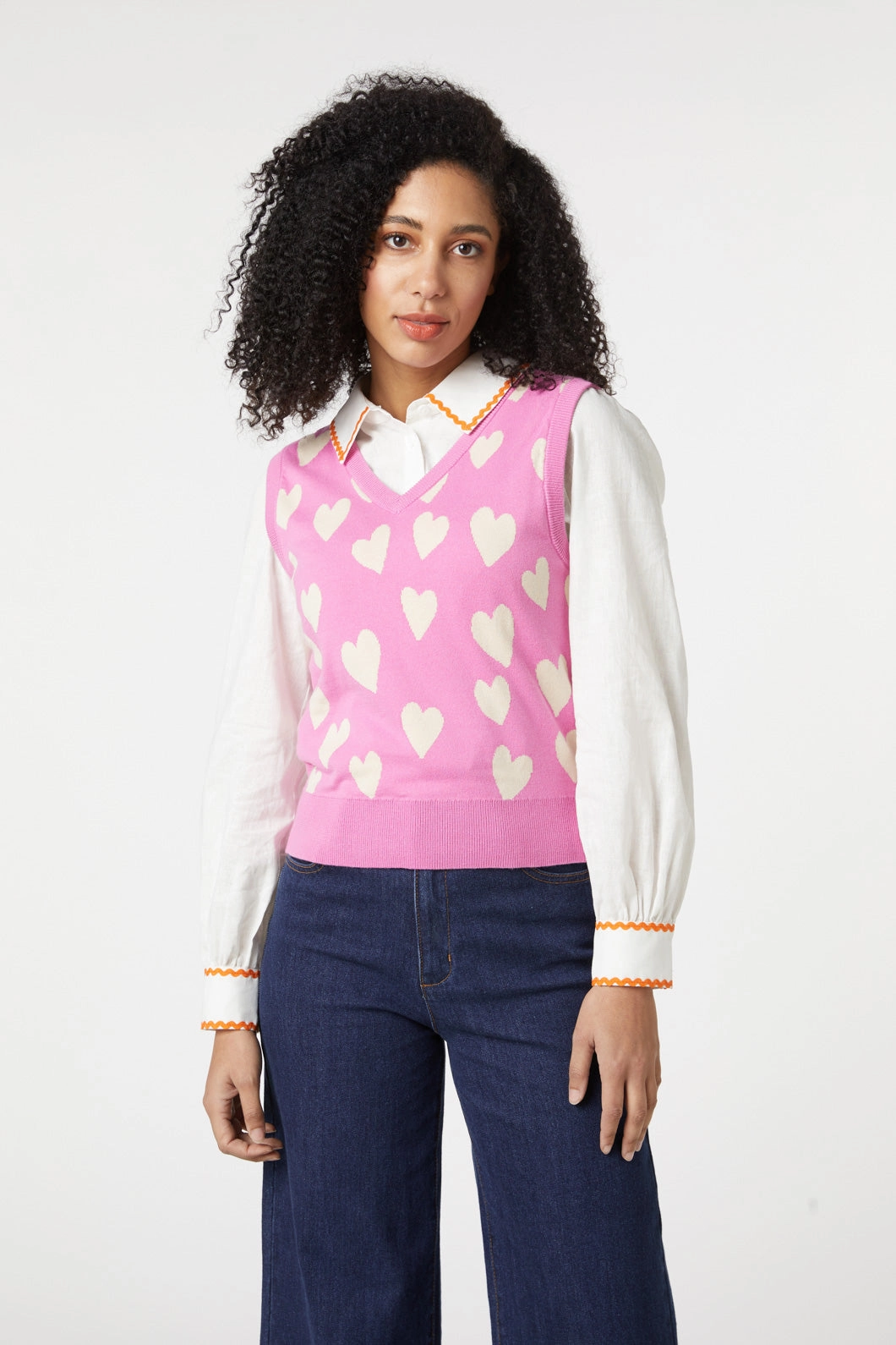 Love Hearts Vest Casual Vibes Comfy Essentials