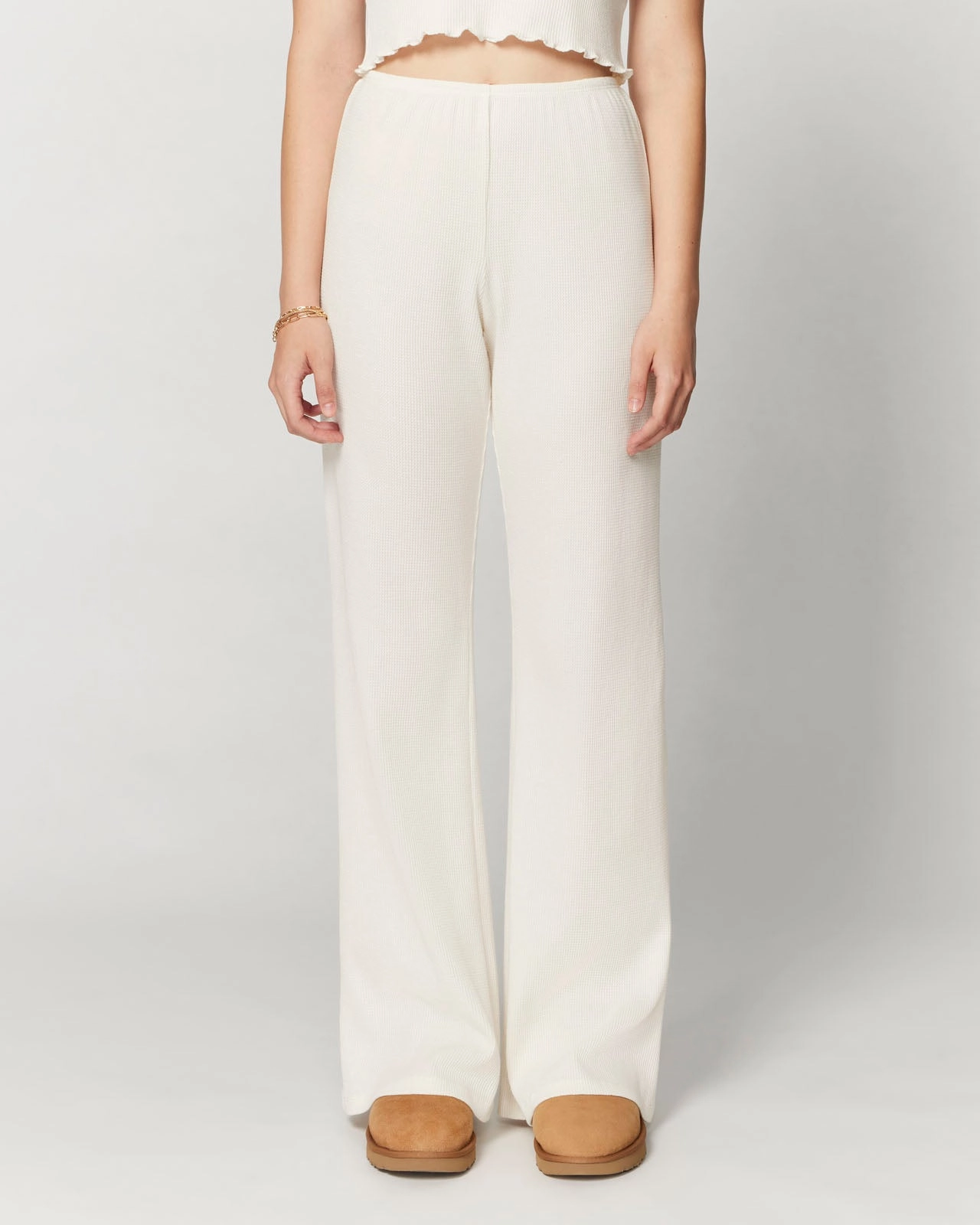 Dense Fit Micro Thermal Wide Leg Pant
