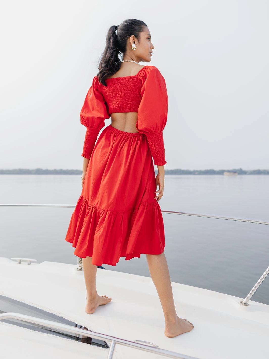 Garnet Cutout Dress Season Ready