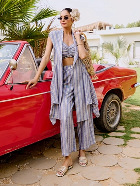 Relaxed-fit Walkable Flow Normandy Striped Pants