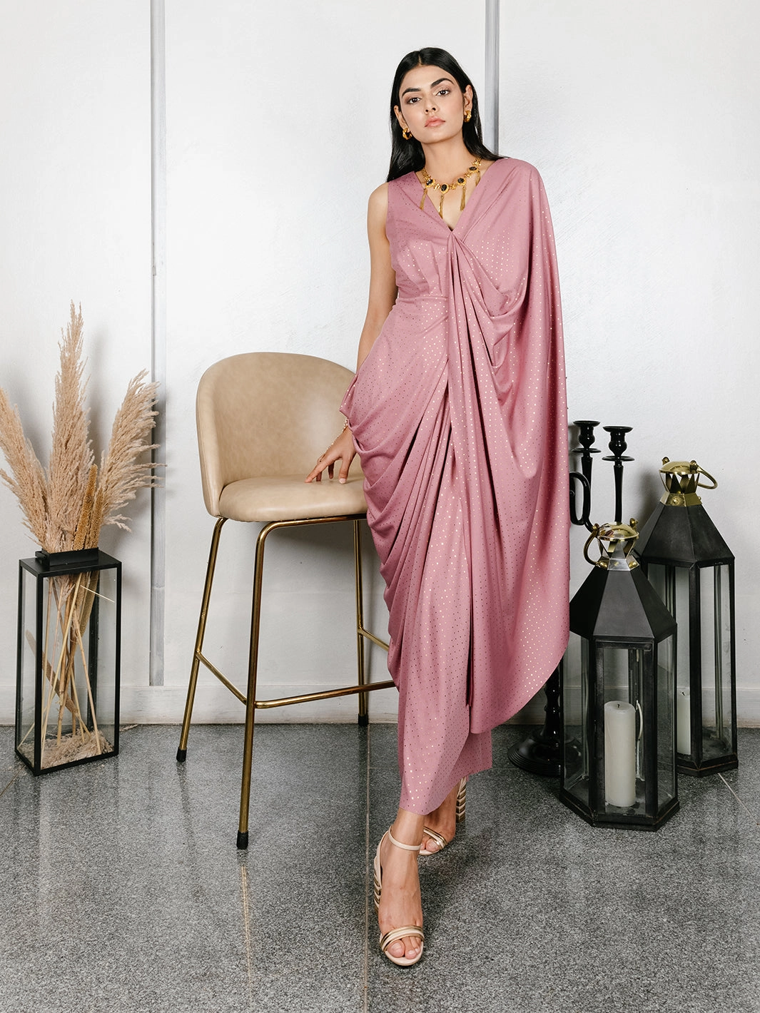 Smooth Shape Elysee Drape Gown
