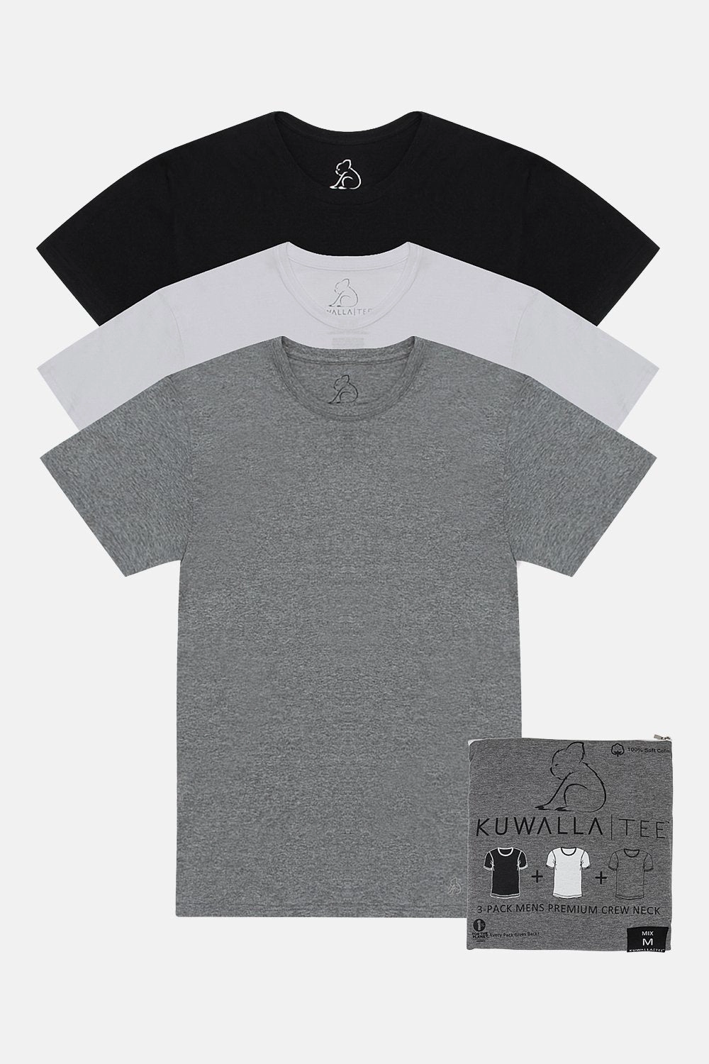 ESSENTIALS CREW NECK TEE 3 PACK Lightweight Vest