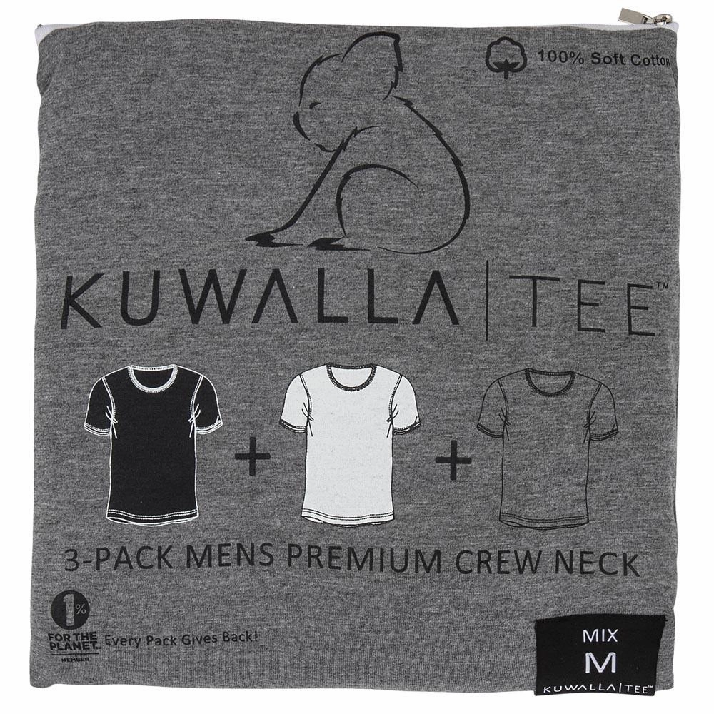 ESSENTIALS CREW NECK TEE 3 PACK AntimicrobialTreatment