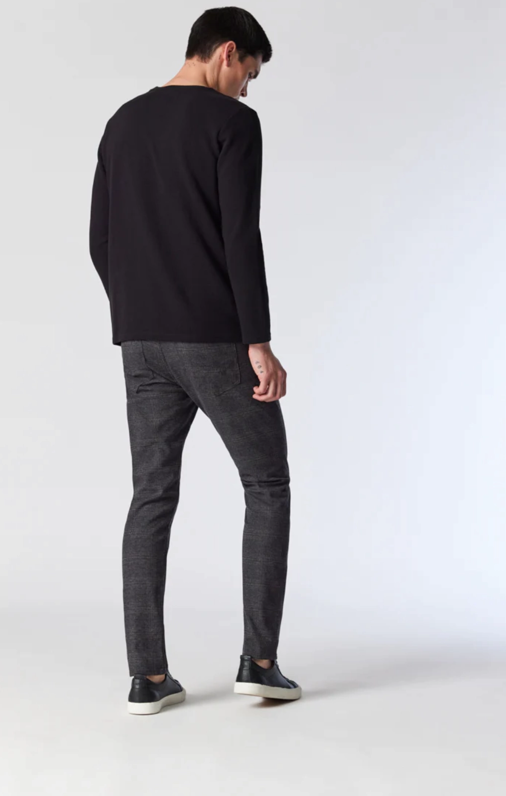 Cold Weather Outfit JAKE GREY CHECK FANCY PANT